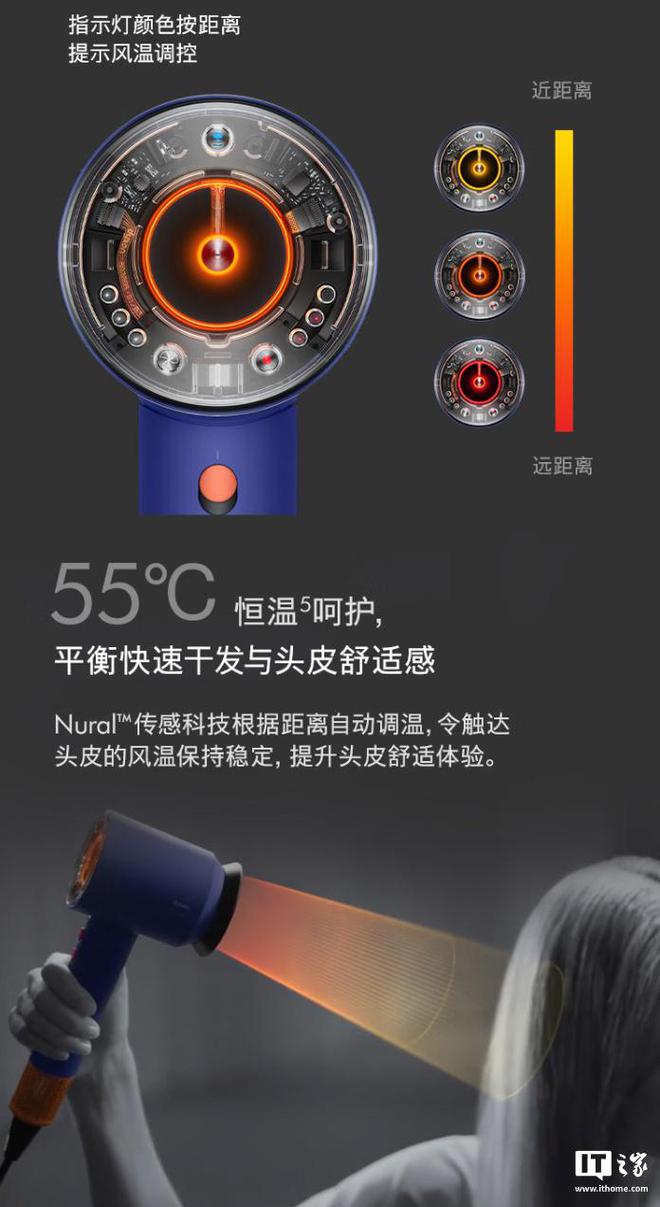 戴森 HD16 智能吹风机鎏金红丝绒色预售3499 元(图3)
